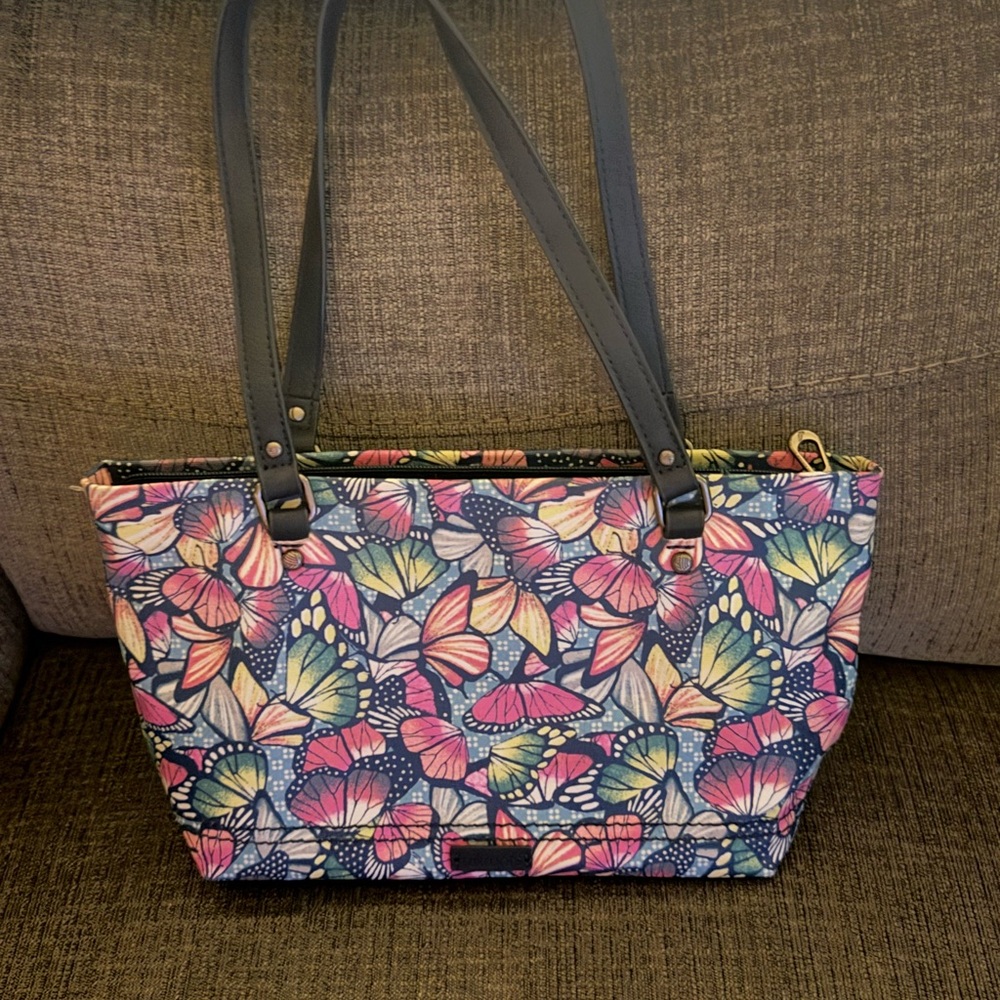 Sakroots Multicolor Butterfly Shoulder Bag